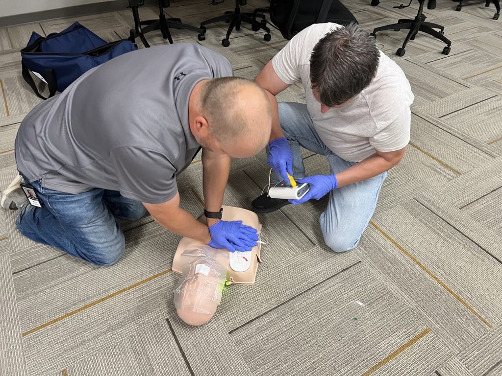 HeartCert students practicing BLS technique